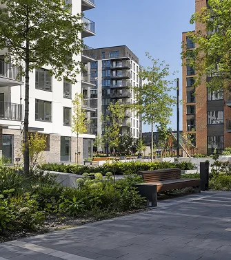 Residential Complex Courtyards and Public Spaces